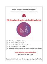 Bài hình đơn giản có rất nhiều câu hỏi - Năm học 2019-2020 - Nguyễn Khánh Ninh